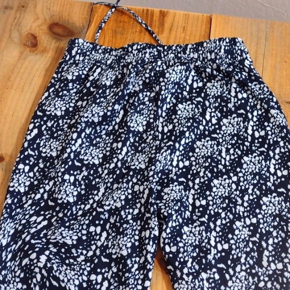 Rachel Zoe Blue & White Print Elastic Drawstring Waist Joggers Size XS - Picture 9 of 9